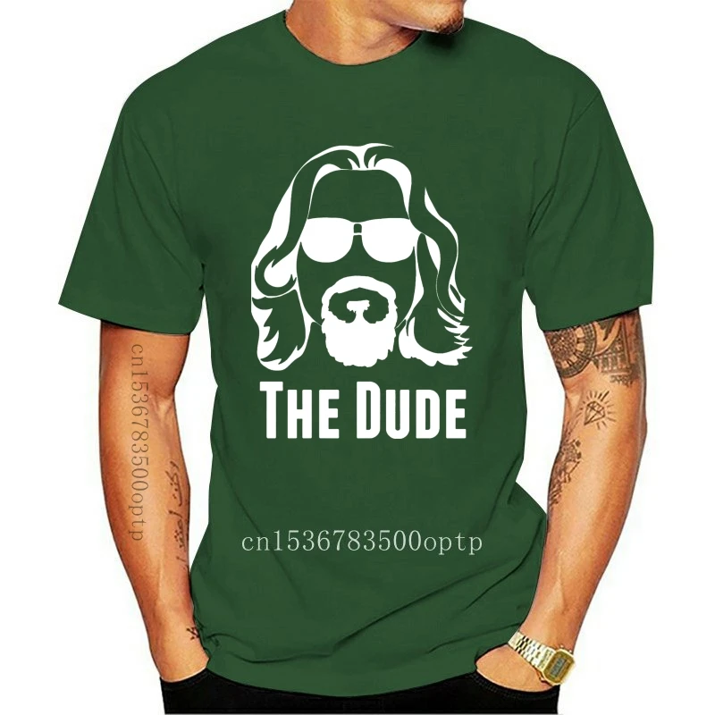 

New The Dude Clipart Funny Big Lebowski Classic Cult Movie Nerd Geek Bowling T-Shirt Vintage Tee Shirt