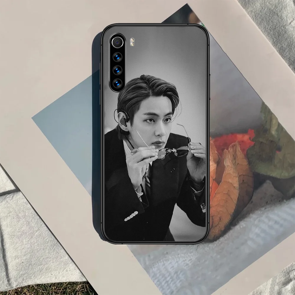 

Kim Tae Hyung kpop Phone Case For XIAOMI Redmi Note 5 7 8 T 9 6A 7A 8A 9S K 20 30 Pro black Etui Fashion Funda 3D Shell Pretty