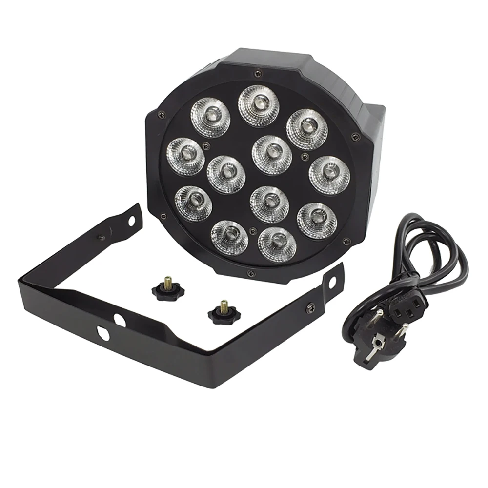 12x18 Вт 6 в 1 светодиодный светильник par s rgbwa + uv плоский dmx512 профессиональный