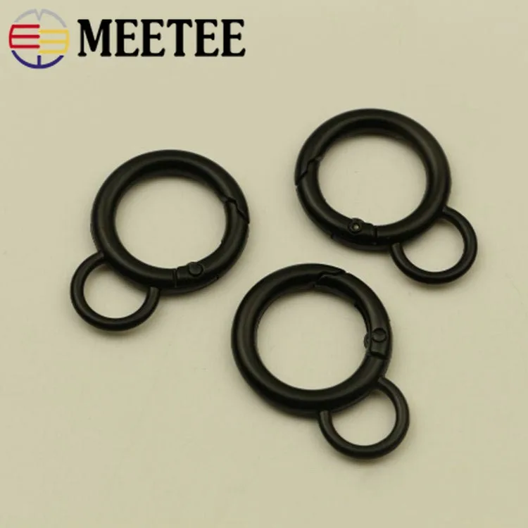 Meetee 20/50 шт 13-25 мм Металлические пряжки ремень для сумки на ремне с пряжкой защелкой для брелка для ключей, сделай сам, ювелирное изделие аппаратных аксессуаров кулон BF098
