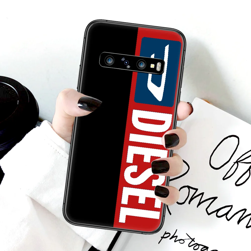 

Luxury Fashion Diesel Phone Case For Samsung Galaxy Note S 8 9 10 20 Plus E Lite Uitra black Back Luxury Shell Fashion Bumper