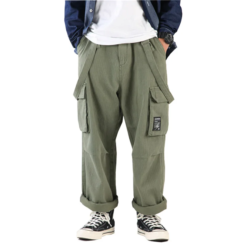 

Mcikkny модные мужские брюки карго Комбинезон несколькими карманами Harajuku Свободные Комбинезоны Для Мужская подвязка брюки Размеры M-XXL