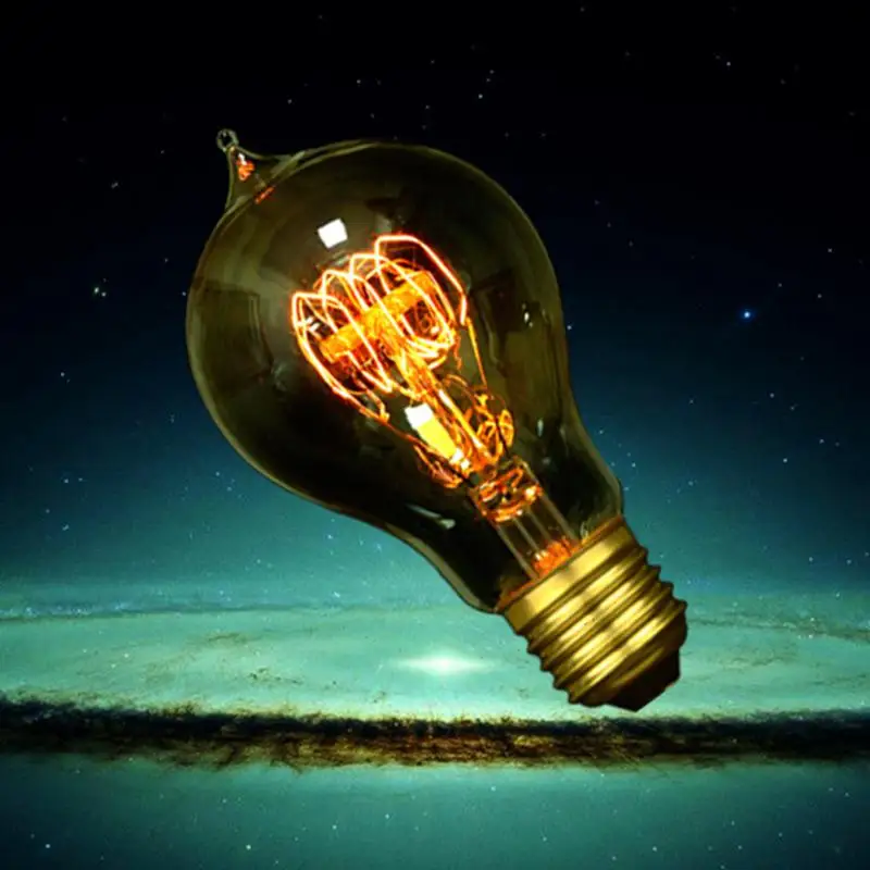 Декоративная Вольфрамовая лампа в стиле ретро креативная Светодиодная