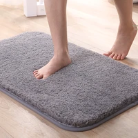 high plush thick bath mat bathroom carpet pure color simple kitchen absorbent bathroom bathtub non slip mat absorbent foot mat