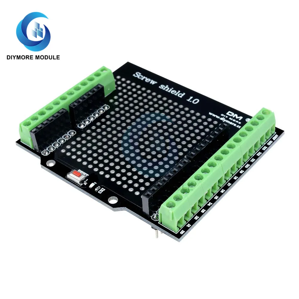 

Prototype Screw Shield Terminal Expansion Board Double Side PCB IO Solder for Arduino Mega2560