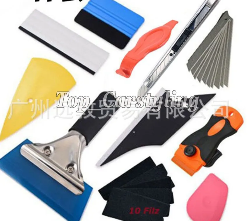 1 компл./лот автомобиля наборы обруча скребок нож Войлок обертывания Инструменты