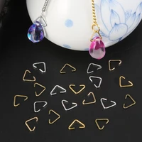 20 100pcs 6x10mm metal iron triangle clasps buckle for diy earrings bracelet necklace jewelry making accessories