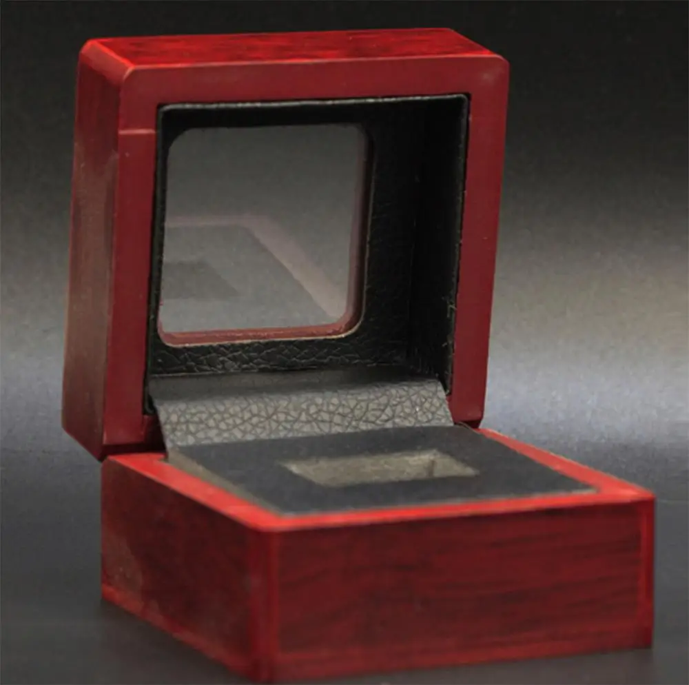 Одно Кольцо Деревянный чехол Чемпионат кольцо упаковочная коробка | Украшения и