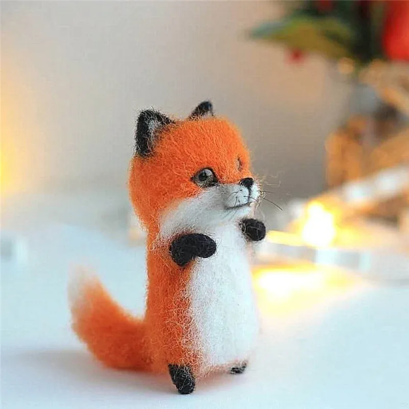 Сделай Сам модный изготовленный на заказ маленький шерстяной войлочный лиса