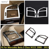 front air conditioning vent cover trim interior for mercedes benz s class w221 2008 2013 carbon fiber look matte accessories