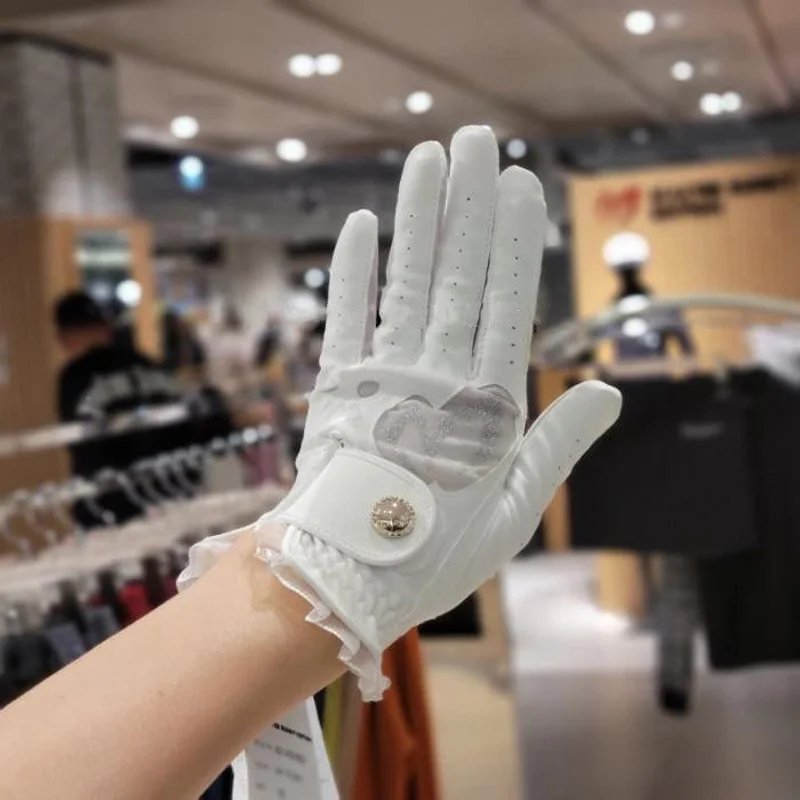

Korean women's golf gloves, golf women's gloves, non-slip white left and right hand accessories and equipment