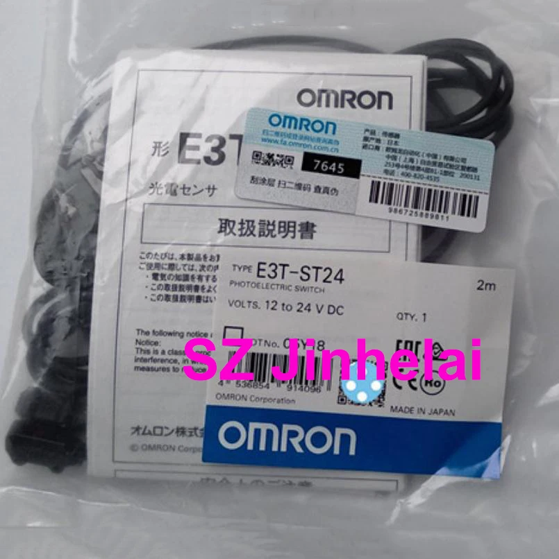 

OMRON E3T-ST24 Authentic original Photoelectric switch 2M 12-24VDC