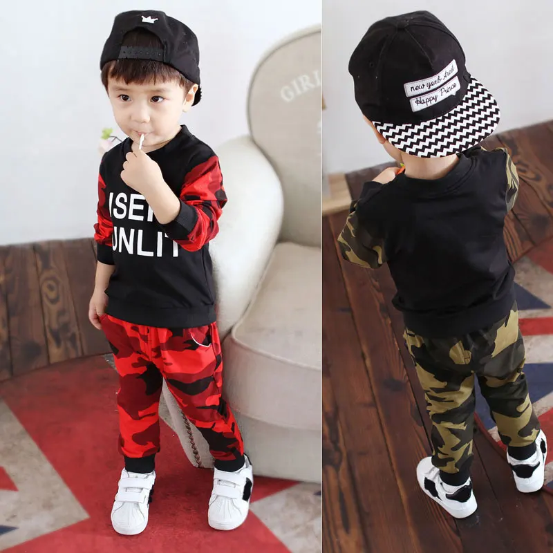 Spring Autumn Baby Boys Clothes Full Sleeve T-shirt And Pants 2pcs Cotton Suits Children Clothing Sets Toddler Brand Tracksuits |