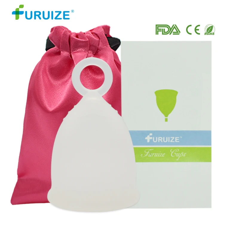 1pcs white-1bag Newest Model Women Cup Medical Grade Silicone Menstrual Cup Feminine Hygiene Copa menstrual Lady Cup Health Care Period Cup Sale - Цвет: 1pcs white-1bag