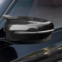 real carbon fiber car side mirror cover rearview mirrors trim for 17 20 bmw g30 g20