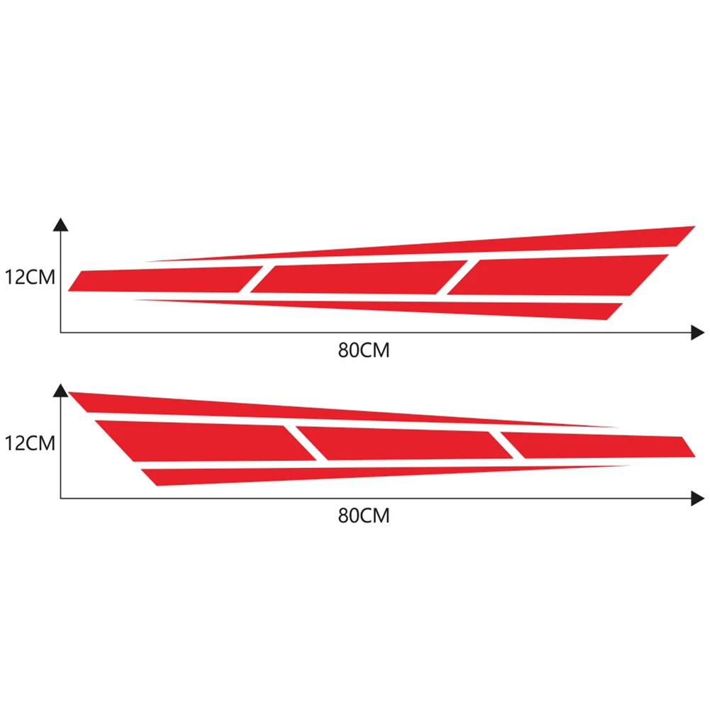 80*12 см полосы для автогонок Стайлинг автомобиля черный красный желтый синий