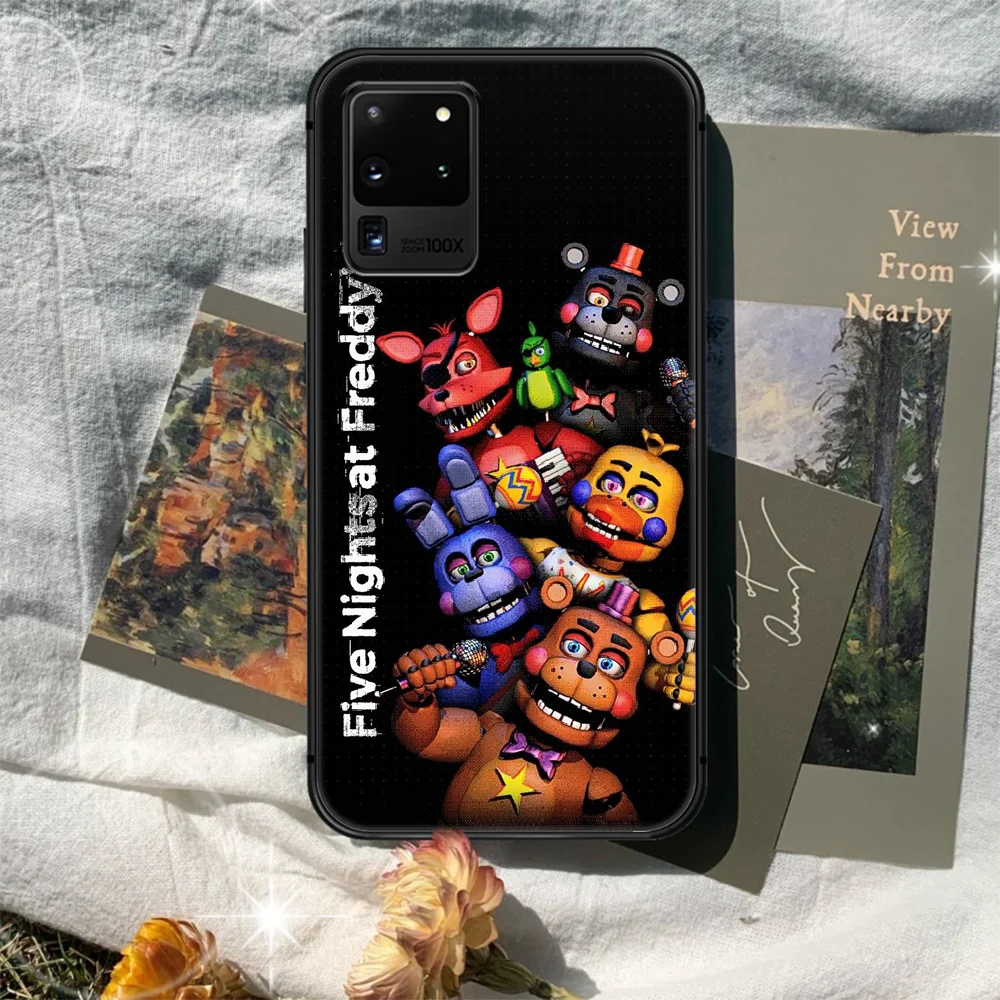

five nights at freddy fnaf freddy Phone Case Cover Hull For Samsung Galaxy S 7 8 9 10 e 20 FE edge uitra plus Note 9 10 20 black