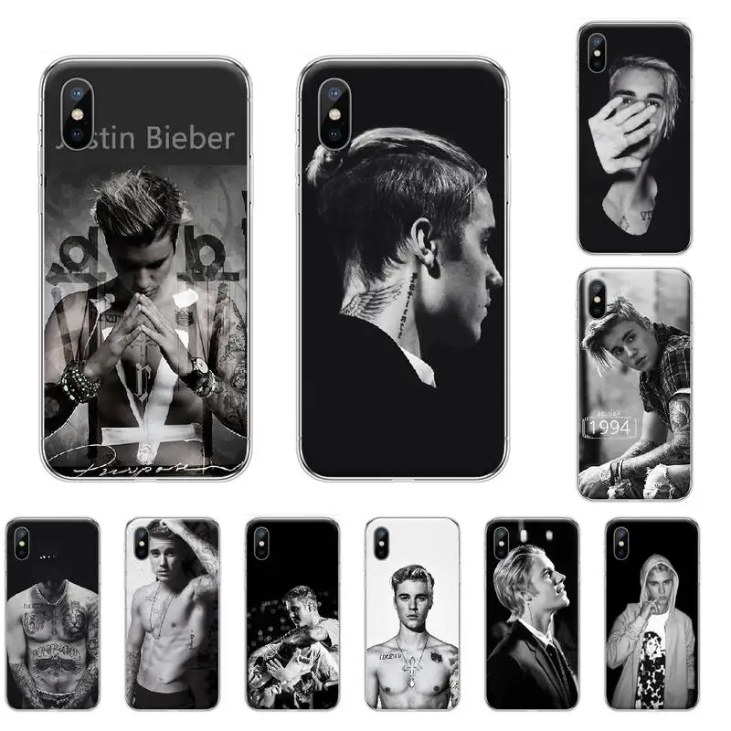 Джастин Бибер певец модный крутой плохой Мягкий силиконовый чехол для телефона
