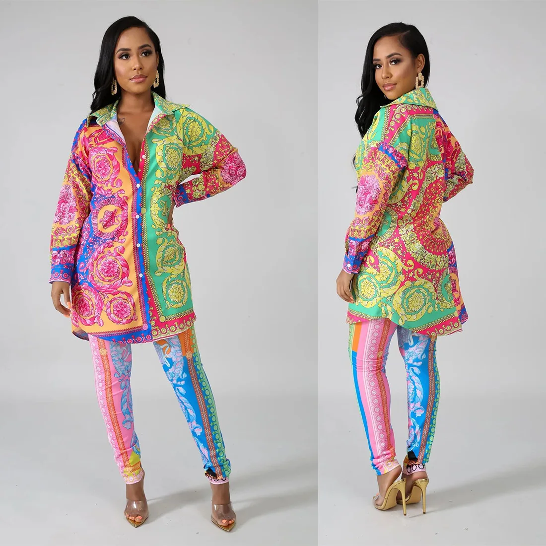 Дашики африканская одежда осень зима женский комплект спортивный костюм Африка