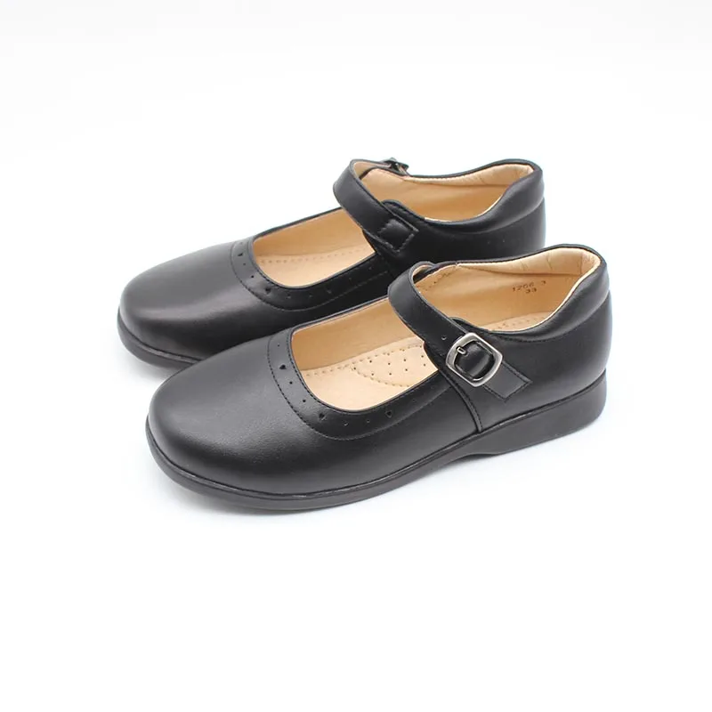 Обувь для маленьких девочек Школьная обувь детей Вечерние туфли Черные из