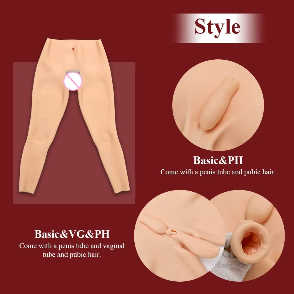 Азазель 9-точечная длинные силиконовые штаны реалистичный трусики-Вагина