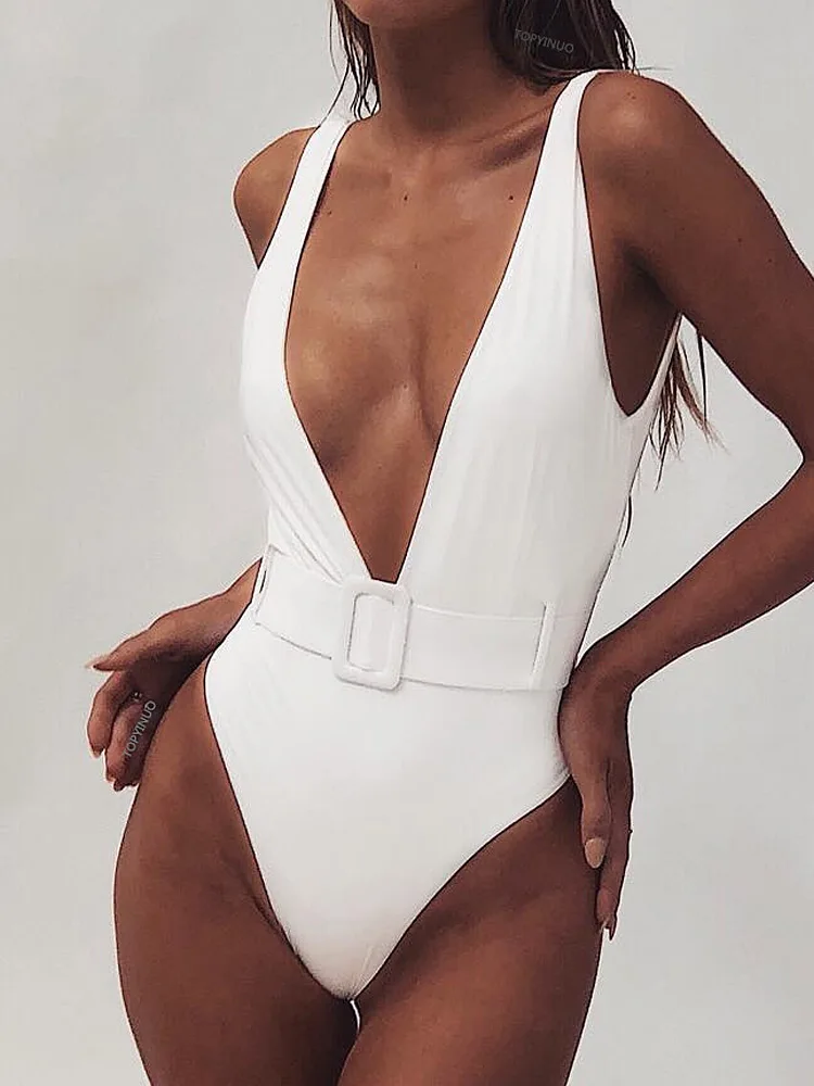 

Sexy High Wasted One Piece Swimsuits Women Bikini Set Push Up Bra Bather Summer 2021 Top New Leopard Print Swimwear Bathing Suit