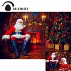 Студийный фон для фотосъемки Allenjoy с изображением Санта Клауса внутри камина рождественской елки кресла
