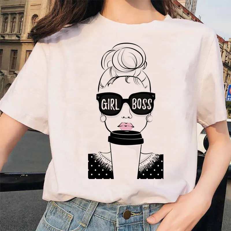 Смешная Женская Футболка Harajuku женская футболка Feminism Ullzang для девочек с