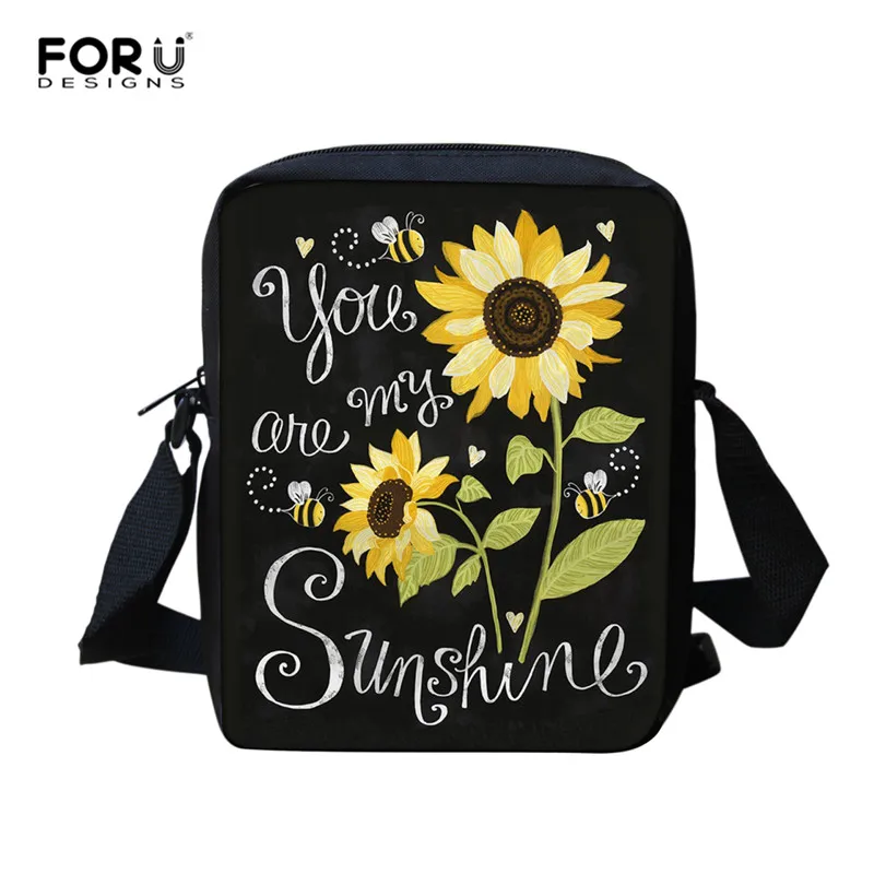 Z5166E FORUDESIGNS/Милые Подсолнухи, легкие рюкзаки для девочек, школьные сумки, Набор детских книжных сумок, детский школьный рюкзак, mochila escolar - Цвет: Z5166E