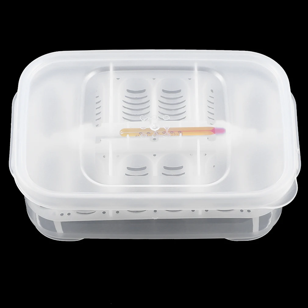 Практичный пластиковый 12 отверстий лоток для инкубации яиц рептилий с