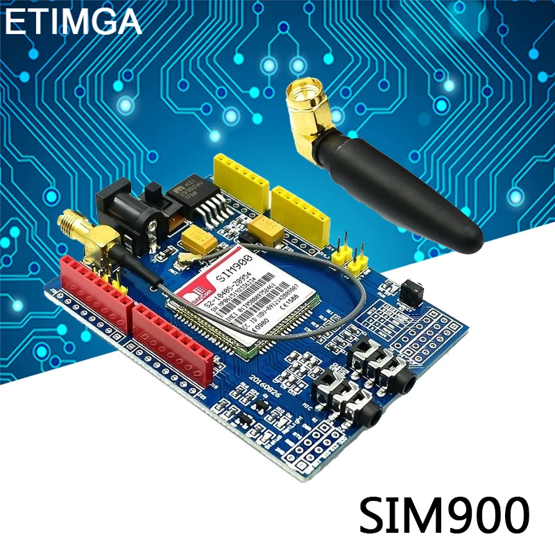 SIM900 GPRS/GSM щит макетная плата четырехдиапазонный модуль для Arduino