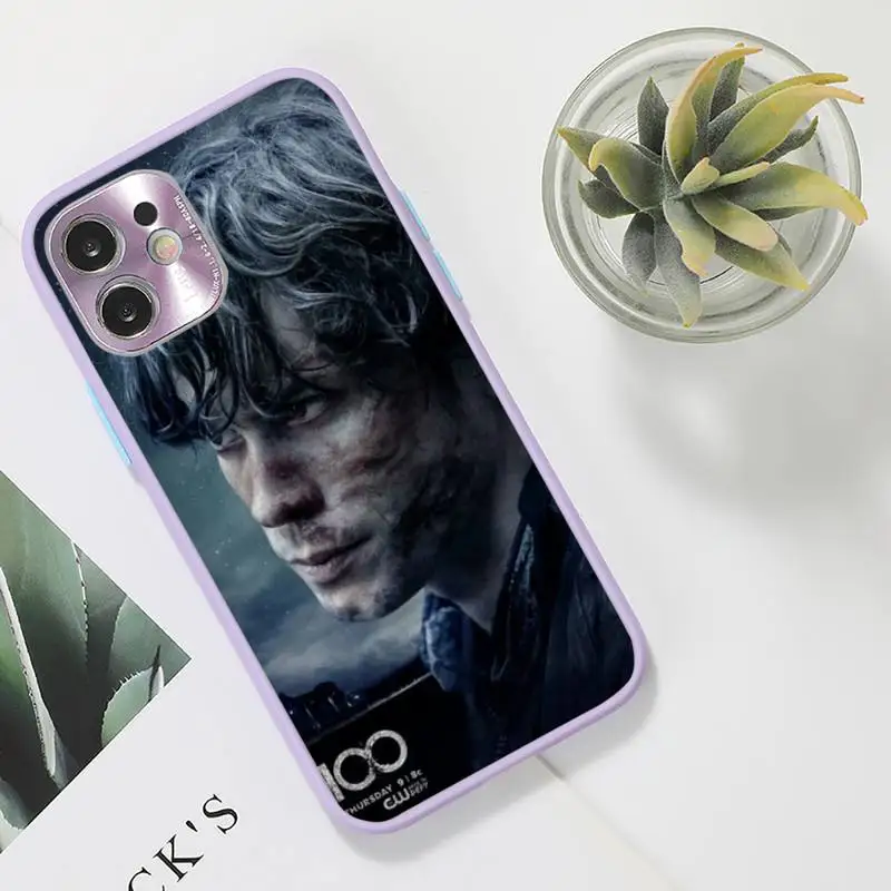 

tv show the 100 shows Phone Case For iPhone 12 11 Mini Pro XR XS Max 7 8 Plus X Matte transparent Purple Back Cover