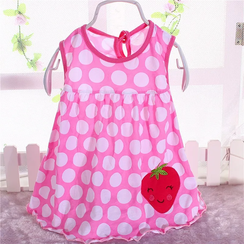 Распродажа платья для девочек с мультяшным рисунком летнее хлопковое детское