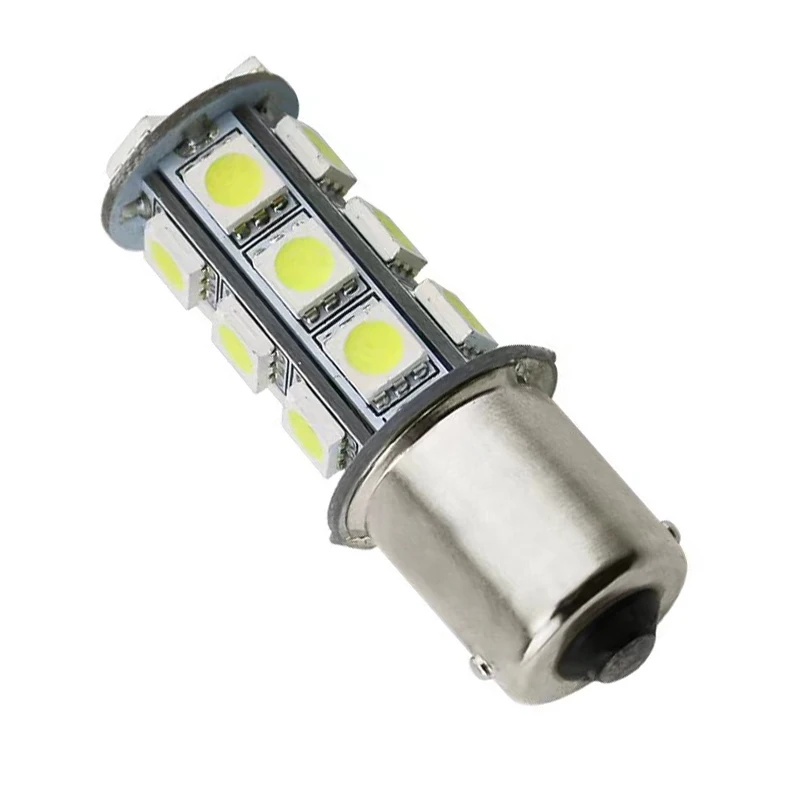

2PCS P21/4w 566 1156 1157 18 SMD LED Bulb Auto Parking Tail Stop Brake Light White