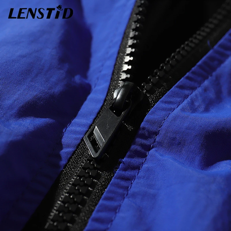 LENSTID Мужская ветровка в стиле хип хоп винтажная цветная Лоскутная тактическая