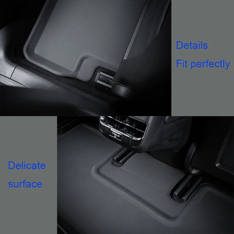 For Tesla Model 3 Floor Mat 2022 Waterproof Non-slip Modified Model3 Accessories 3Pcs/Set Fully Surrounded Special Foot Pad | Автомобили и