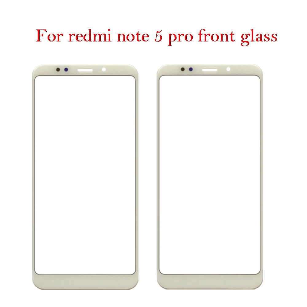 Переднее внешнее стекло для Xiaomi Redmi 5 Plus Note Pro сенсорный экран ЖК-дисплей замена