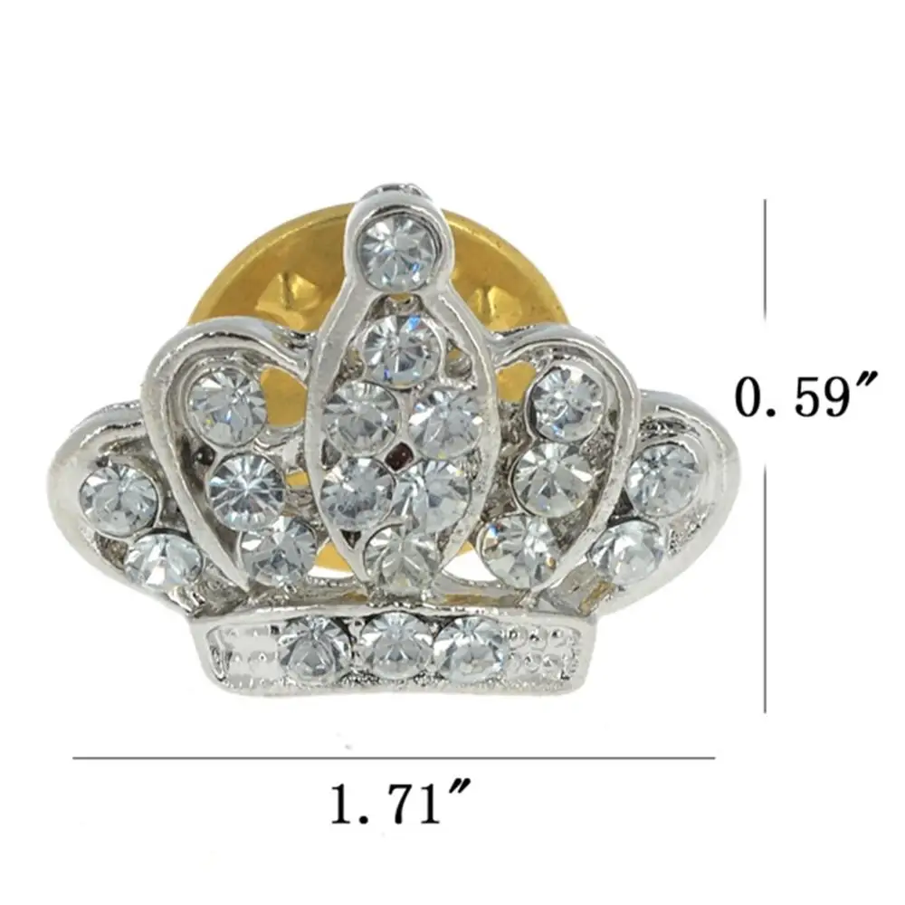 2 шт. брошь в виде короны Стразы с кристаллами | Украшения и аксессуары