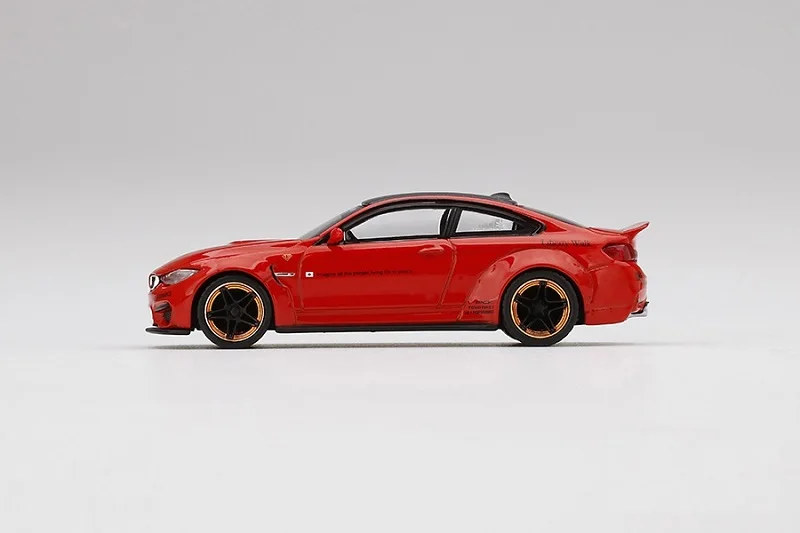 Мини GT 1:64 LBWK фунтов производительность M4 белый с принтом буквы м в