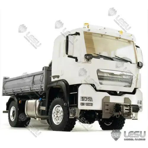 

LESU 1/14 4*4 Chassis Tipper Dumper MAN TGS Metal Truck B Model Light Sound Motor ESC TH16799-SMT3