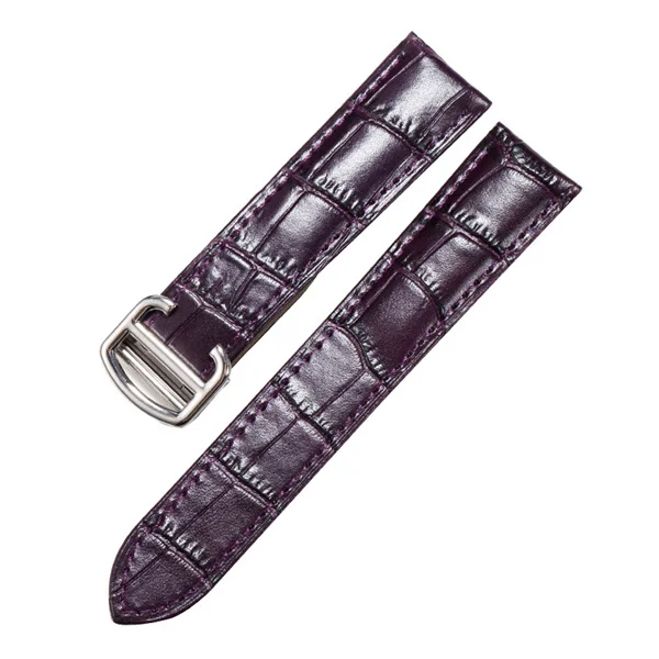 Professional Watch Band For Cartier Tank RONDE TORTUE Solo W6700255 Genuine Leather Watch Strap 20/22/23/24/25 mm Bracelet Men