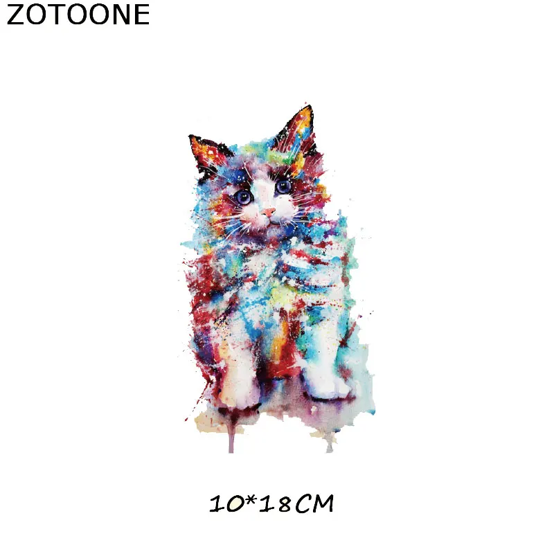 270 ZOTOONE живопись тушью животные гладить на передачу полосатые наклейки на одежду DIY Термоаппликации моющиеся приложения термо-Стикеры для одежды - Цвет: 270