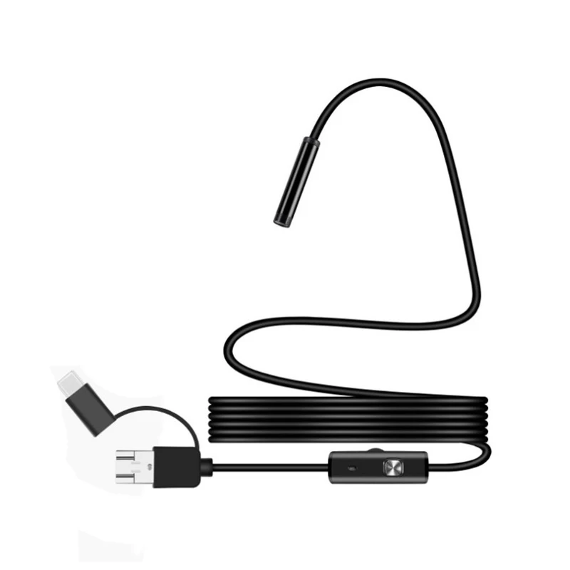 3 в 1 HD Android мобильный телефон эндоскоп 5 м 10 водонепроницаемый IP67 USB инспекционная