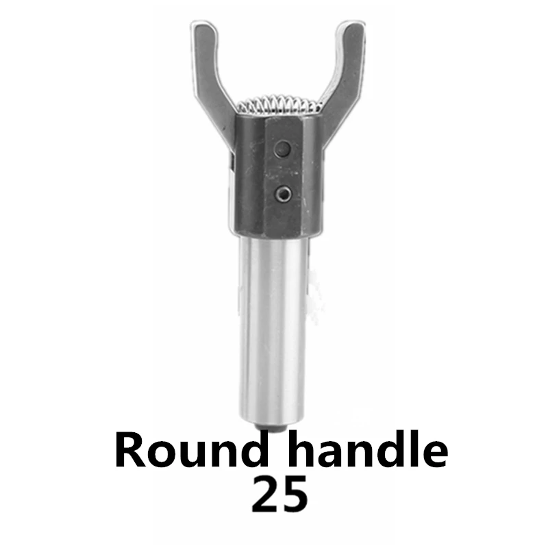25x25mm Round Bar Автоматический шпю Съемник 16 20 25 мм Фидер ЧПУ две когти Sqaure круглый бар Съемник клипер обратно-тяга экстрактор токарные инструменты для рисования - Цвет: 25x25mm Round Bar