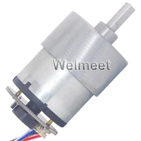 1pcs dc6v 12v jgb37 520 full metal gearbox speed reduction gear motor code disk with hall encoder