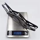 Сверхлегкие роликовые коньки, основание из сплава 12,0 дюйма 7075 с 3 колесами, рама для скоростного конька 125 мм, роликовые шасси скейта 3X125 125