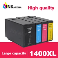 inkarena 4 color printer ink cartridges pgi1400 xl pgi 1400xl for canon maxify mb2040 mb2340 mb2140 mb2740 full ink with chips