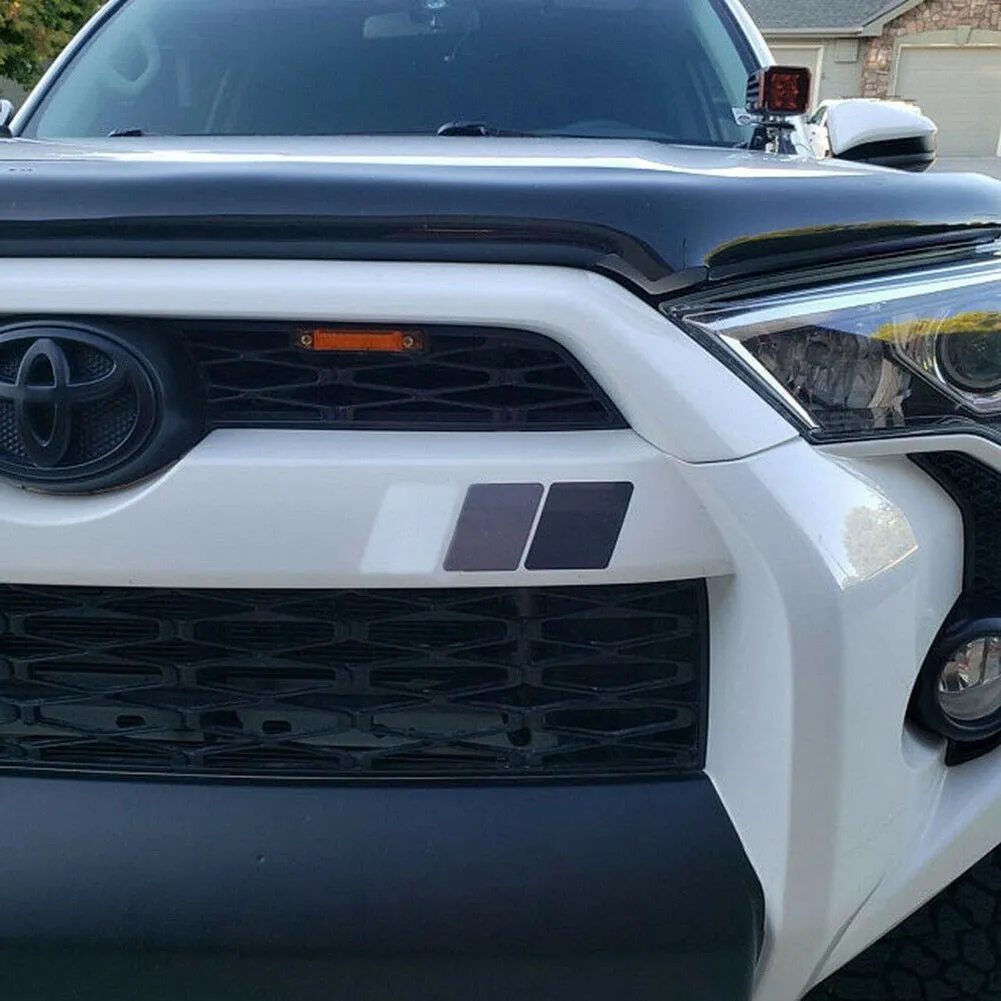 

1pcs Car Sticker Front Grill Stripes Cover Decals 10-Inch Classic Retro Style Tri-Color Stripe Decal Sticker For Toyota Lexus