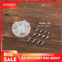 kimrig dslr camera screw set 14 20 screws for dslr cage shoulder mount rig camera accessory replacement tripod photo studio