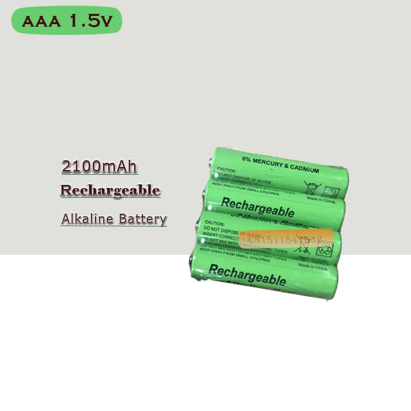Новый бренд AAA батарея 2100mah 1 5 V Щелочная аккумуляторная для дистанционного